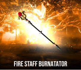 Fire Staff: Burnatator Artifact
